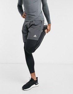Черные леггинсы adidas-Черный