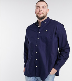 Темно-синяя оксфордская рубашка Lyle & Scott Plus-Темно-синий