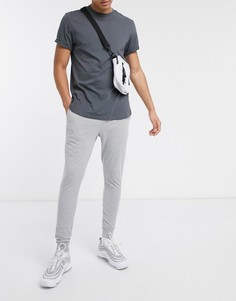 Легкие супероблегающие джоггеры серого цвета ASOS DESIGN-Серый