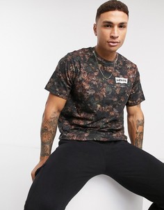 Футболка свободного кроя с камуфляжным принтом и логотипом Levis-Мульти Levis®