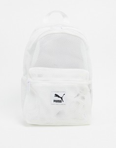 Белый сетчатый рюкзак Puma