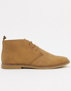 Бежевые ботинки чукка Topman-Бежевый