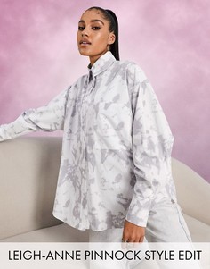 Рубашка в мужском стиле с принтом тай-дай ASOS DESIGN-Многоцветный