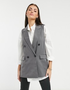 Серый классический жилет Vero Moda