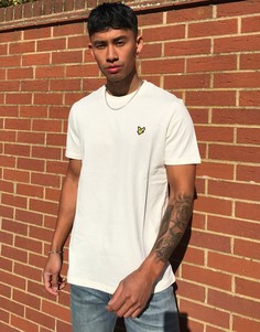 Кремовая футболка с логотипом Lyle & Scott-Кремовый