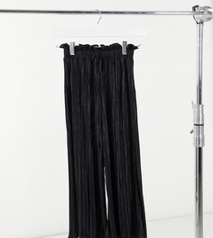 Черные плиссированные брюки Miss Selfridge Petite-Черный