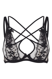 Черный бюстгальтер-топ на косточках с кружевной отделкой Kourtney Agent Provocateur