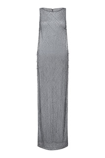 Платье-туника серебряного цвета с цепочками Chrystelle Agent Provocateur