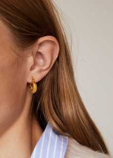 Рельефные серьги-кольца - Amys Mango