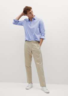 Рубашка slim fit из хлопка - Oxmart Mango
