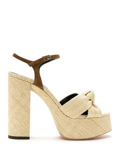 Saint Laurent босоножки Bianca 85 на платформе