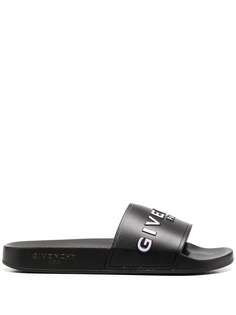Givenchy шлепанцы с логотипом
