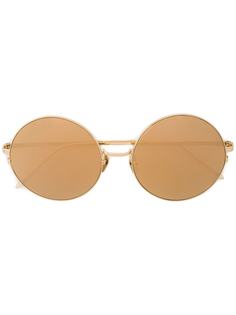 Linda Farrow солнцезащитные очки в круглой оправе