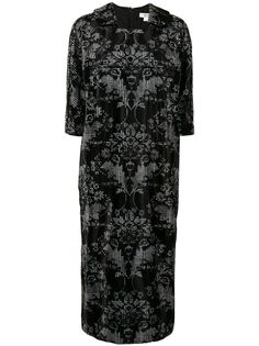 Comme Des Garçons Comme Des Garçons платье-трапеция с квадратным вырезом и узором