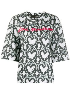 Love Moschino футболка с принтом