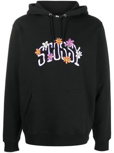 Stussy толстовка с вышитым логотипом
