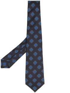 Kiton галстук с цветочным принтом