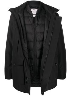 Woolrich двухслойное пальто с капюшоном