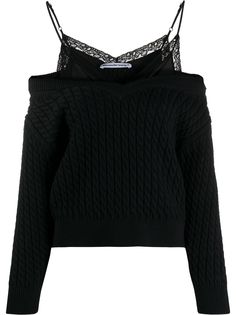 T By Alexander Wang джемпер с открытыми плечами