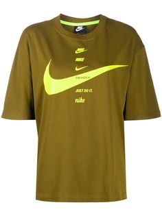 Nike футболка с логотипом Swoosh