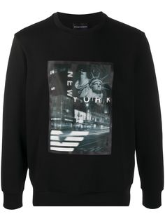Emporio Armani толстовка с принтом New York