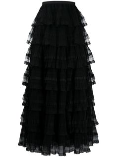 RedValentino ярусная юбка из тюля