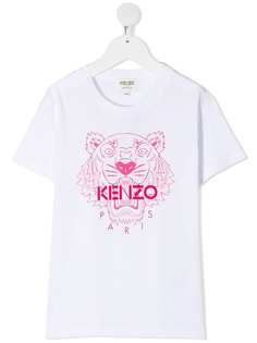 Kenzo Kids футболка с принтом Tiger