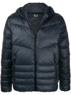 Ea7 Emporio Armani пуховик с капюшоном