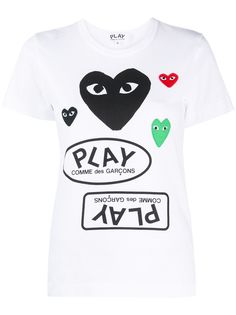 Comme Des Garçons Play футболка с логотипом
