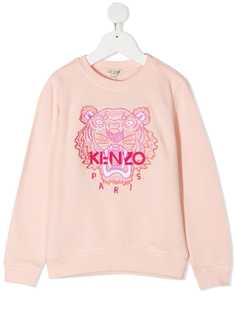 Kenzo Kids толстовка с вышивкой Tiger