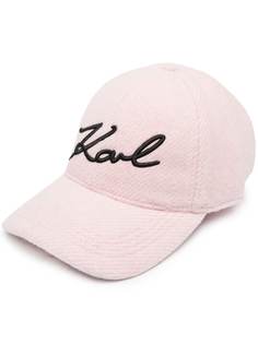 Karl Lagerfeld кепка с вышитым логотипом