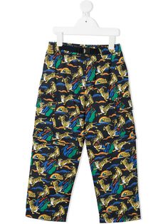 Kenzo Kids брюки с принтом
