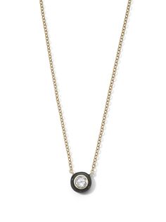 IPPOLITA колье Stardust Solitaire из желтого золота с бриллиантами