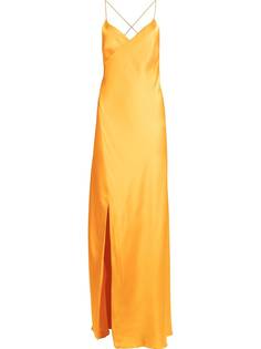 Michelle Mason платье макси с разрезом