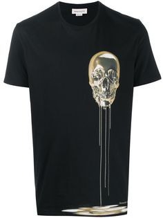 Alexander McQueen футболка с короткими рукавами и принтом Skull