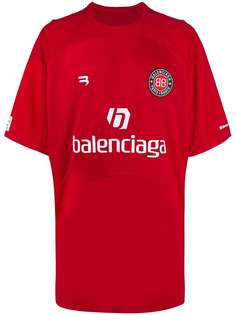 Balenciaga футболка Soccer с принтом