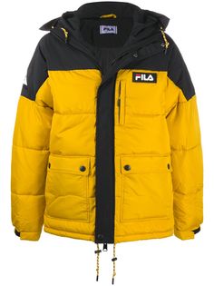 Fila пуховик с нашивкой-логотипом