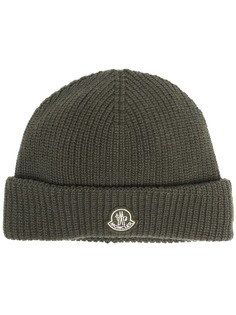 Moncler Genius 1952 шапка бини в рубчик с нашивкой-логотипом