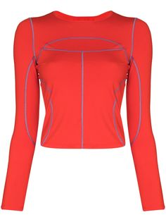 Eckhaus Latta футболка Atomic Sport с длинными рукавами