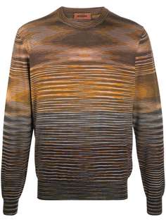 Missoni джемпер в горизонтальную полоску с круглым вырезом