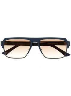 Cutler & Gross солнцезащитные очки-авиаторы с градиентными линзами