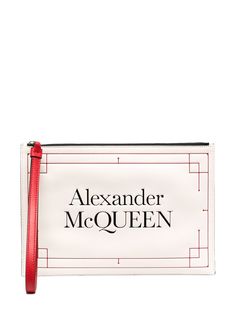 Alexander McQueen клатч с логотипом