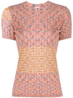 M Missoni трикотажный топ с принтом