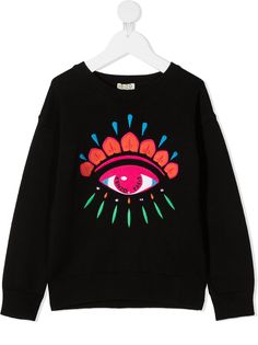 Kenzo Kids джемпер с вышивкой Eye