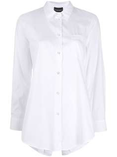 Emporio Armani рубашка с плиссировкой на спине