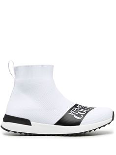 Versace Jeans Couture кроссовки-носки с логотипом