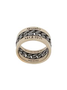 Alexander McQueen кольцо с цепочкой