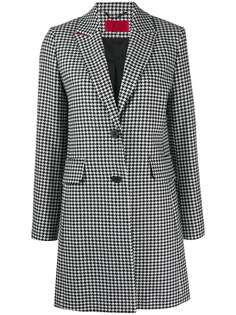 Boss Hugo Boss пальто с узором Houndstooth