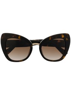 Dolce & Gabbana солнцезащитные очки в оправе кошачий глаз черепаховой расцветки