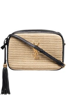 Saint Laurent сумка через плечо Lou из рафии